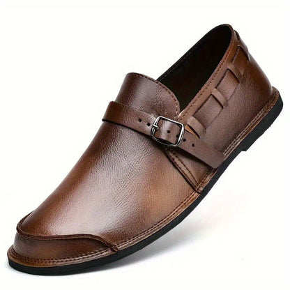 Herren Slip-On Loafer mit Schnalle – Eleganter und bequemer Freizeitschuh