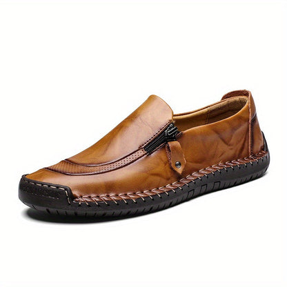 Herren Vintage Loafer mit Reißverschluss – Bequeme Freizeitschuhe für Alltag und Party