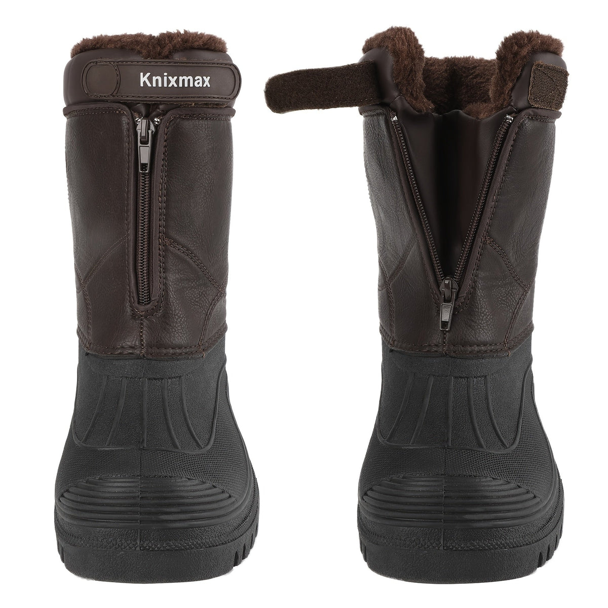 Winterstiefel gefüttert knöchelhoch Reißverschluss Warm