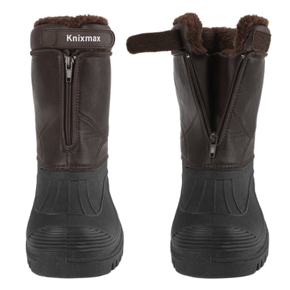 Winterstiefel gefüttert knöchelhoch Reißverschluss Warm