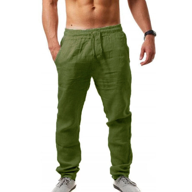 Herren Freizeithose mit elastischem Bund – Leichte Sommerhose für Alltag und Urlaub