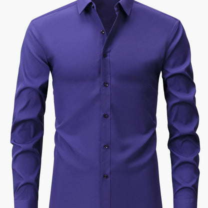 Herren Business Freizeithemd – Elegantes Langarmhemd für Alltag und Büro