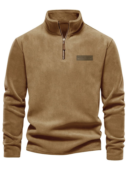 Herren Quarter-Zip Pullover – Moderner Freizeit-Look mit Stehkragen und Minimalistischem Design