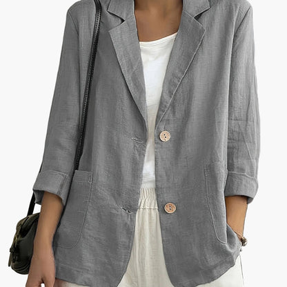 Damen Blazer im lässigen Business-Stil – Eleganter Freizeit-Jacke für Büro und Alltag