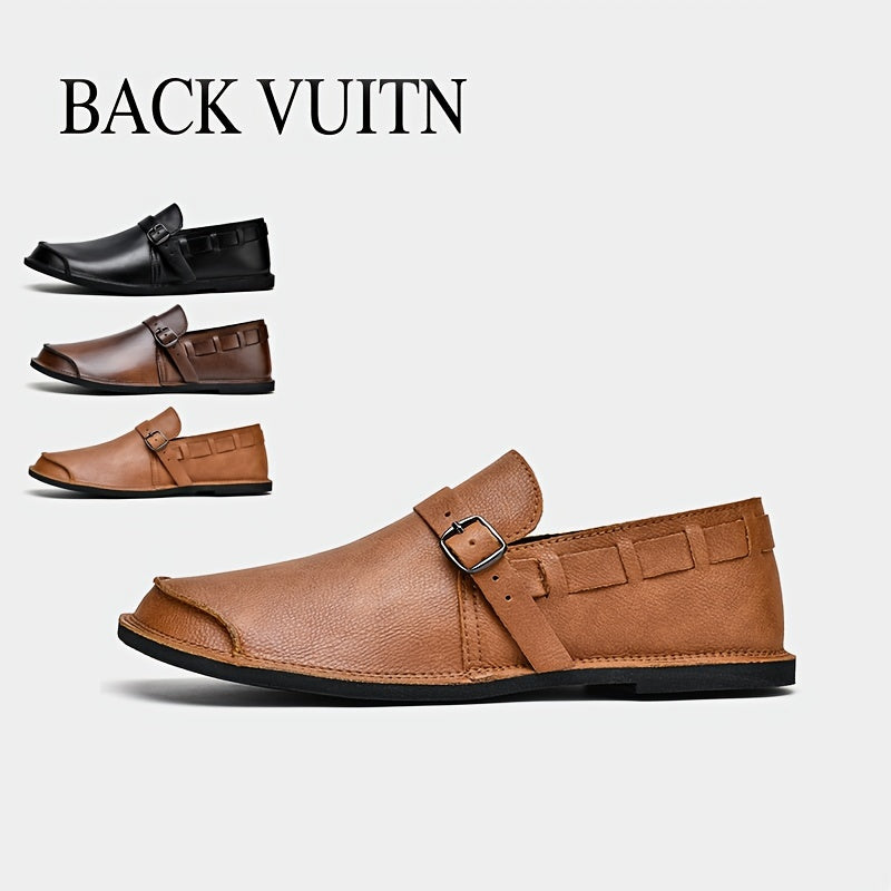 Herren Slip-On Loafer mit Schnalle – Eleganter und bequemer Freizeitschuh