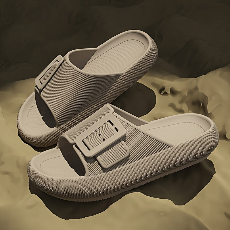 Damen Plateausandalen mit großer Schnalle – Modische Freizeitschuhe für Alltag & Relaxen