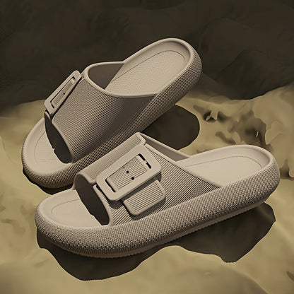 Damen Plateausandalen mit großer Schnalle – Modische Freizeitschuhe für Alltag & Relaxen