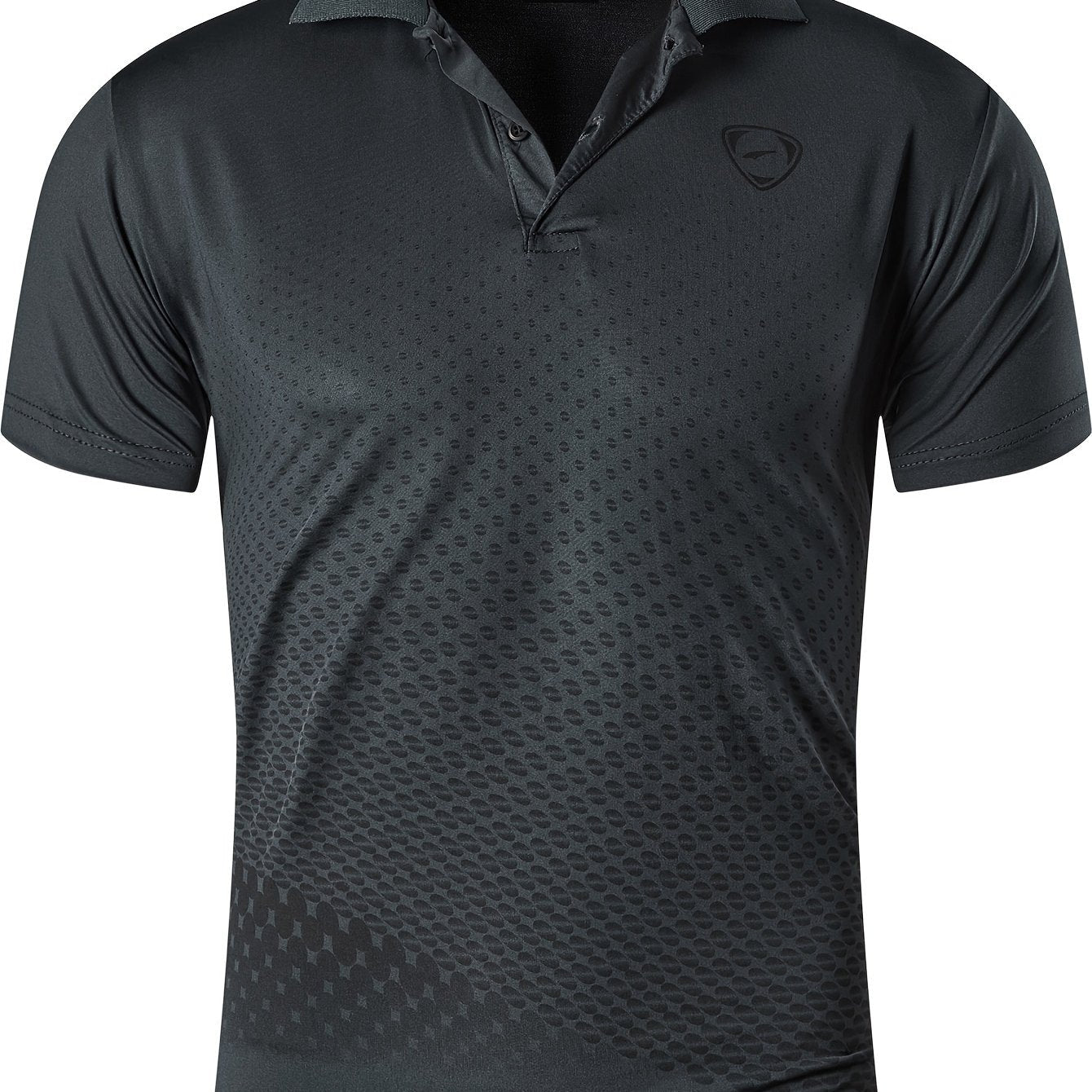 Herren Sport Polohemd mit modernem Grafikdesign – Perfekt für Training, Golf und Freizeit