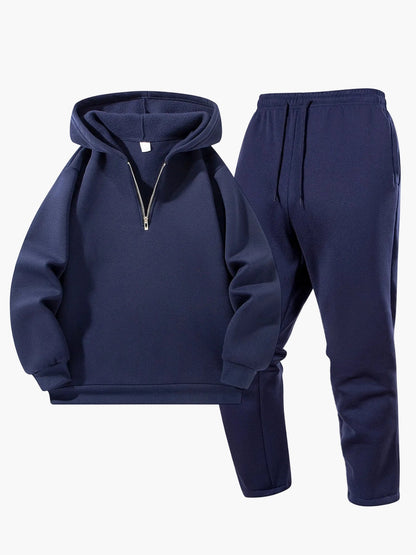Herren Trainingsanzug Kapuzenpullover und Jogginghose Set – Lässige Sportbekleidung für Alltag und Fitness