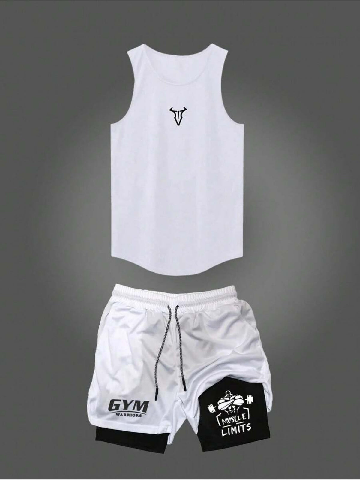 Herren Fitness Tanktop und Shorts Set – Sportliches Trainingsoutfit für das Fitnessstudio