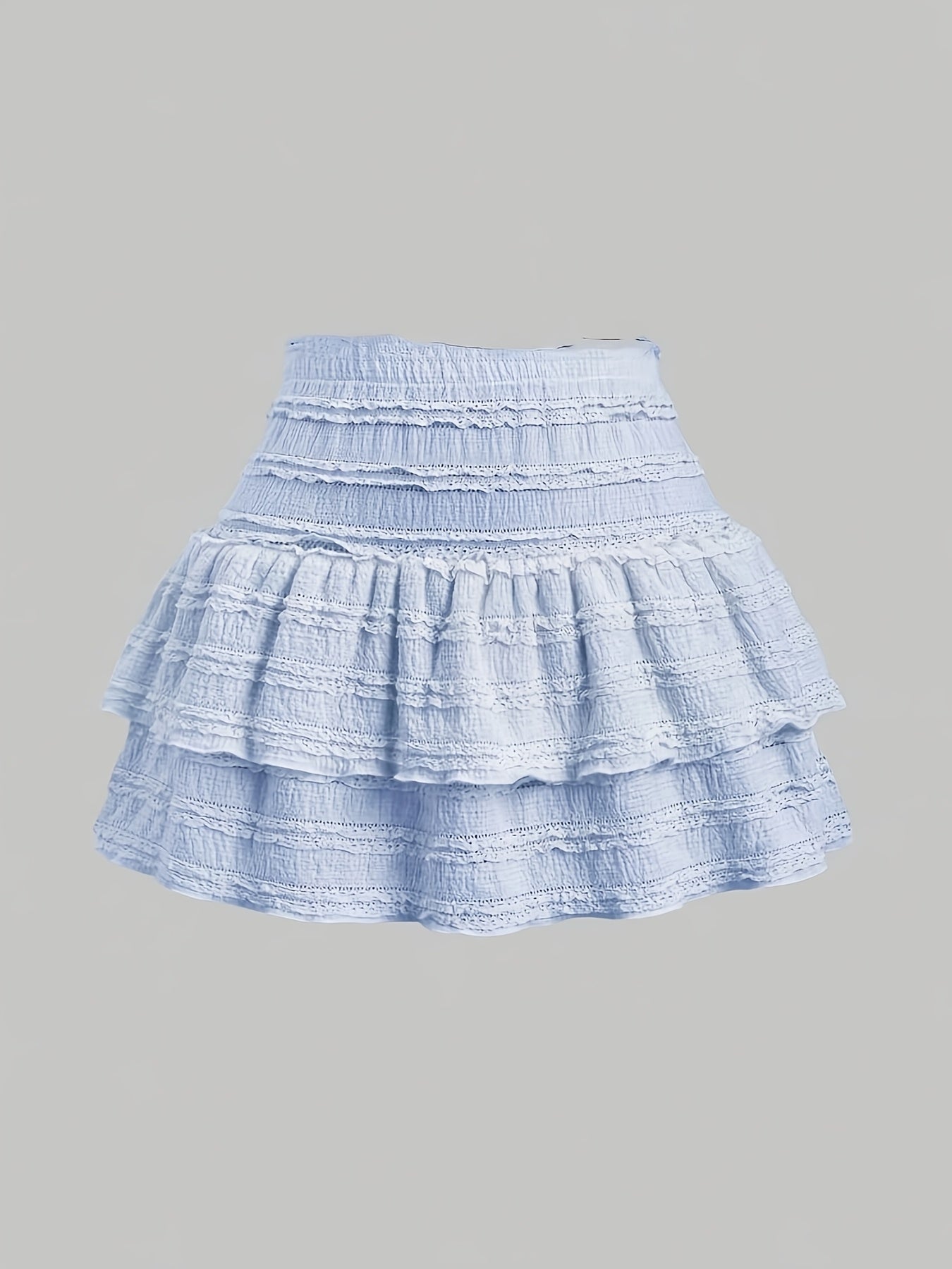 Damen Minirock mit Stufen und Rüschen – Verspielter Sommerrock im Boho-Stil