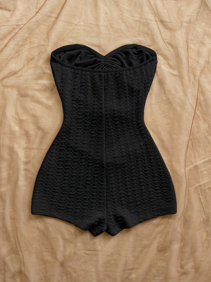 Damen Vintage Badeanzug mit Leopardenmuster und Cut-Outs – Retro Einteiler für Strand & Pool