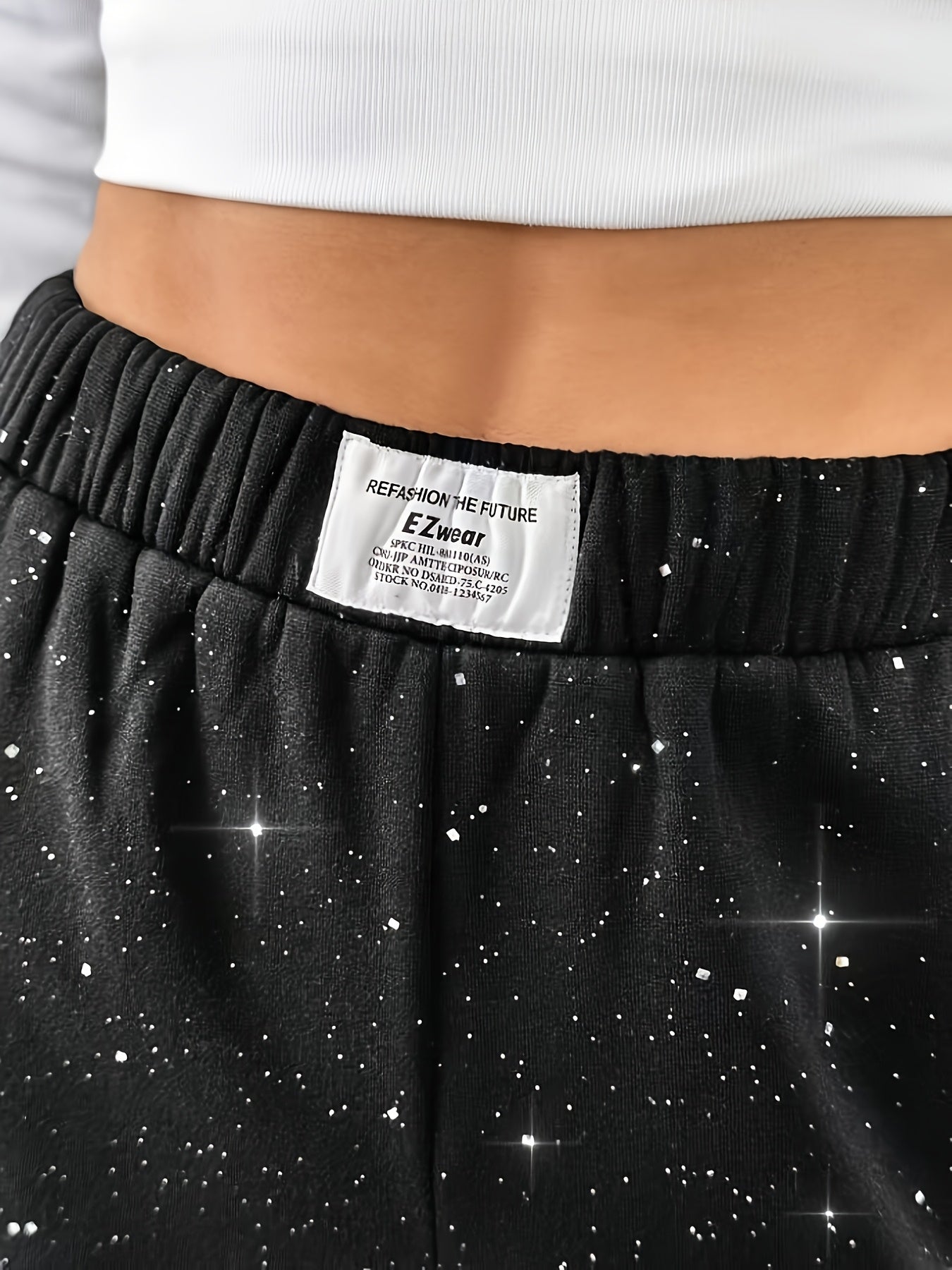 Damen Weite High-Waist Freizeit-Hose mit Galaxie-Print – Trendige Loungepants für Alltag & Streetwear