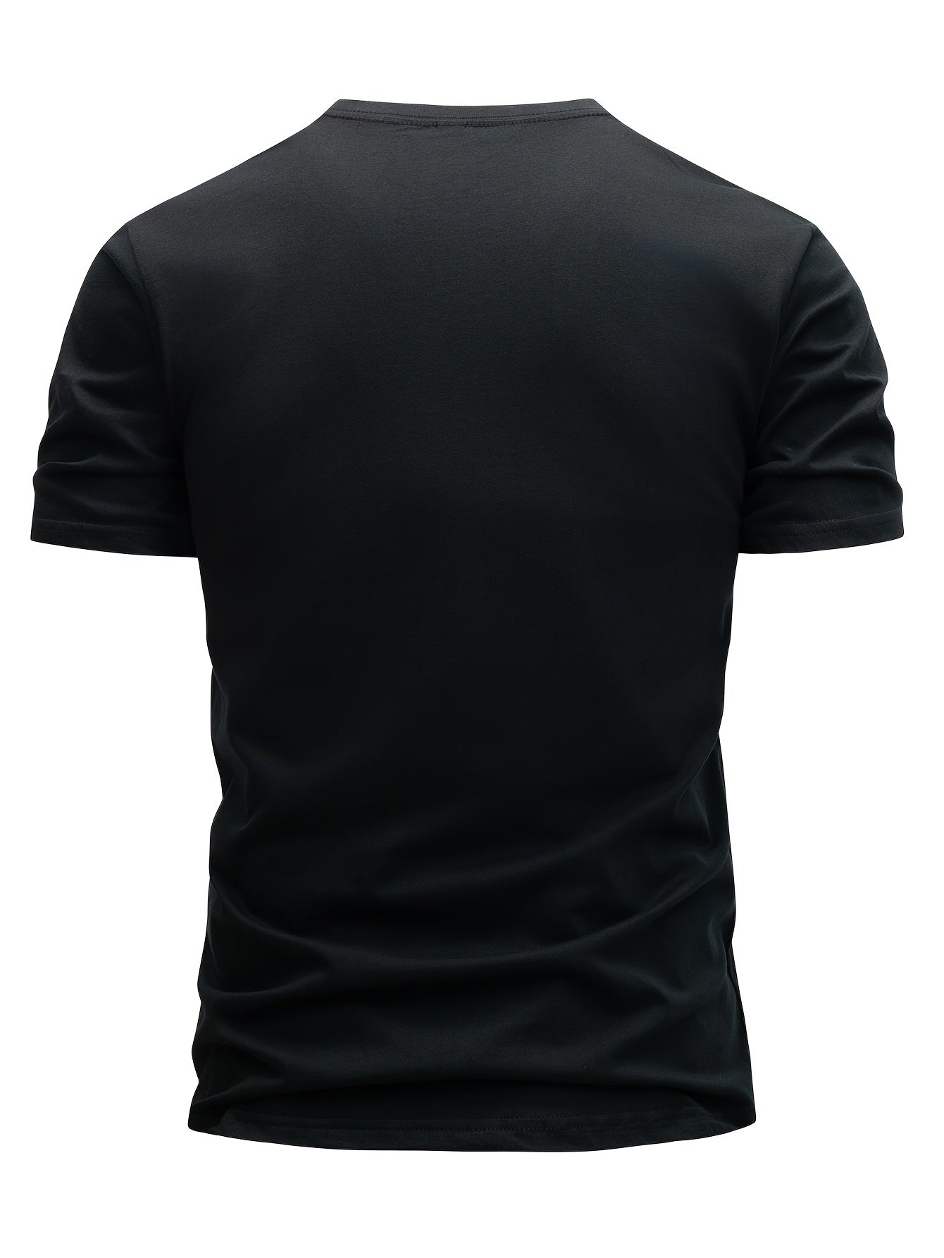 Herren T-Shirt Casual Streetwear mit Minimalistischem 'Whatever' Print – Modernes Basic für Freizeit & Alltag