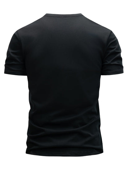 Herren T-Shirt Casual Streetwear mit Minimalistischem 'Whatever' Print – Modernes Basic für Freizeit & Alltag
