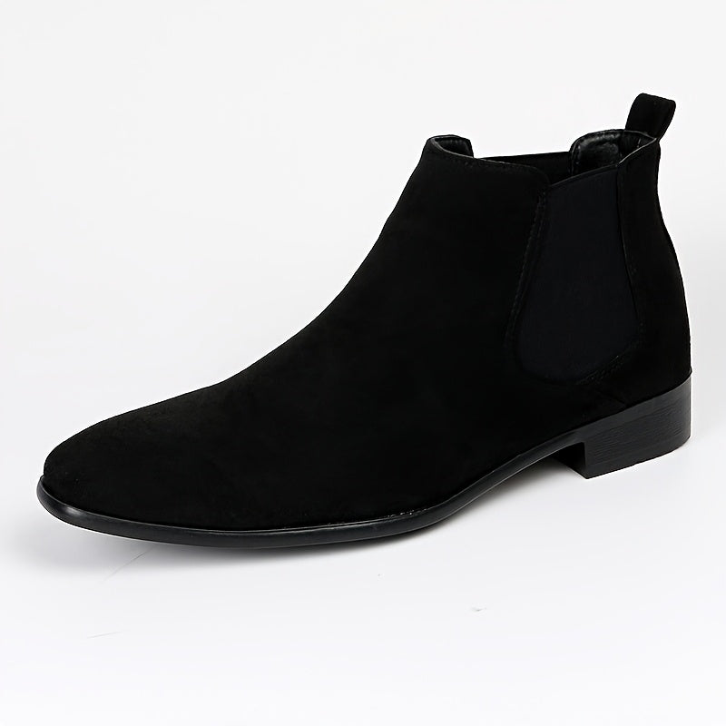 Chelsea Boots Herren Wildleder-Optik Klassisch Elegante Stiefeletten