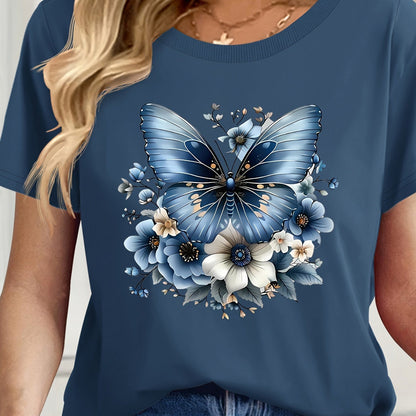 Damen Basic T-Shirt im Casual Look – Perfekt für Alltag & Freizeit