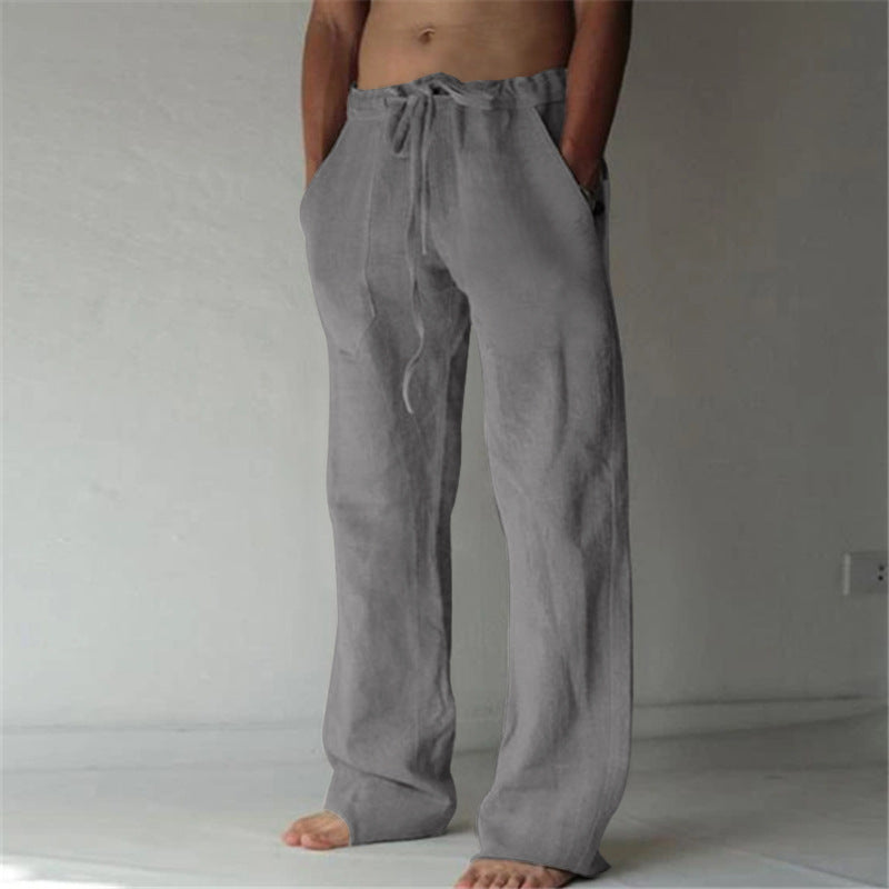 Herren Locker-Fallende Freizeithose mit Kordelzug – Ideal für Alltag & Entspannung