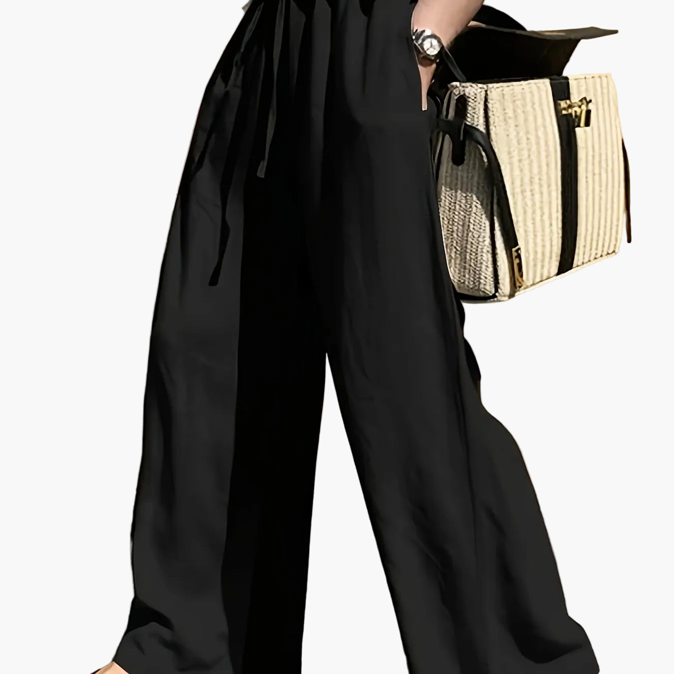 Damen Weite Sommerhose mit Kordelzug – Eleganter Freizeit-Stil für Alltag und Urlaub
