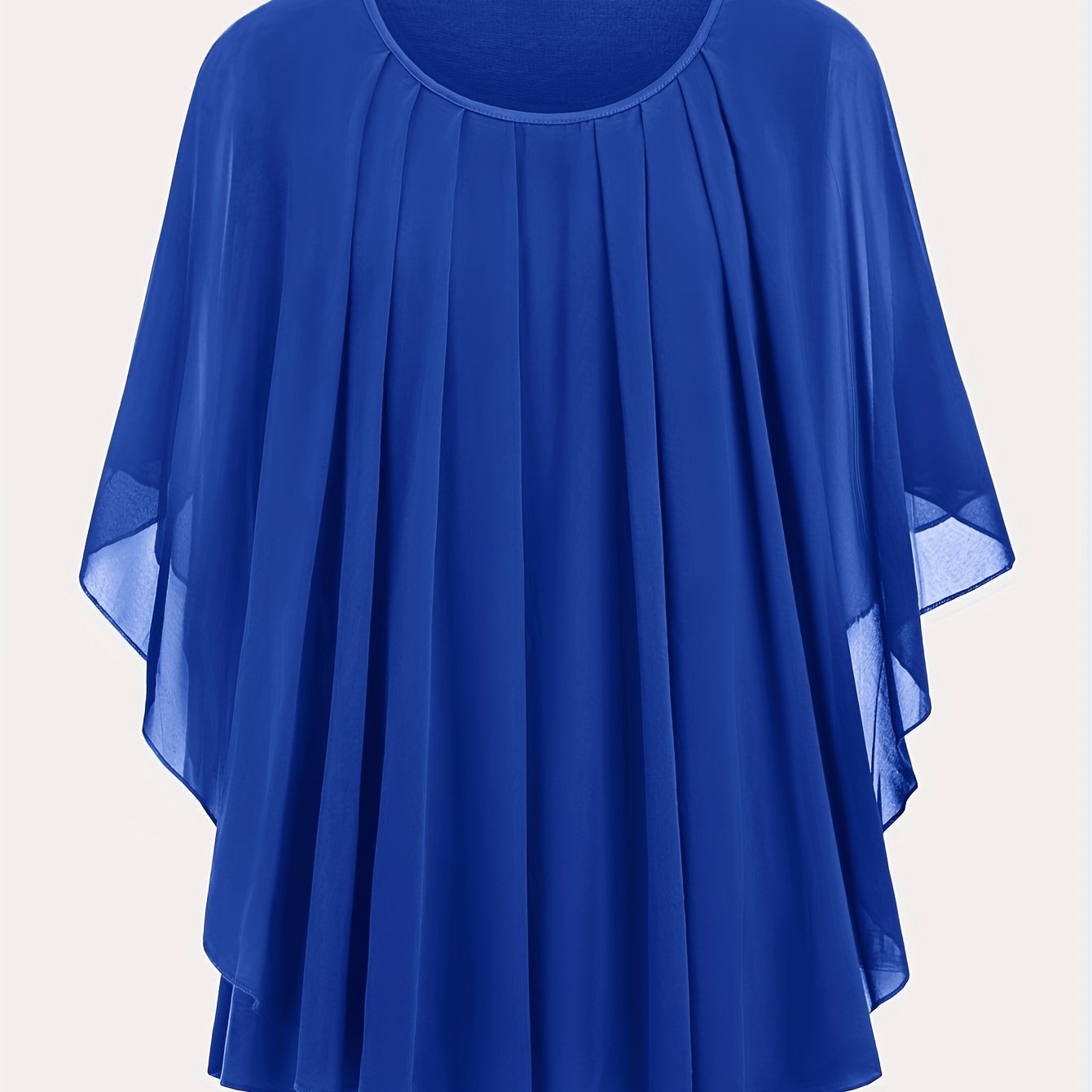 Damen Elegante Oversize Chiffon Bluse für Ausgehen und Büro