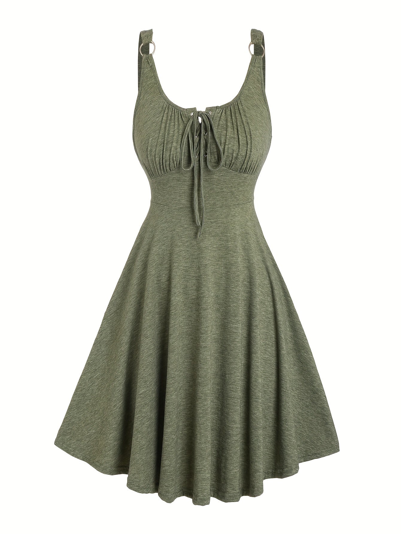 Damen Skaterkleid mit Schnürung – Freizeitkleid für Alltag und Urlaub