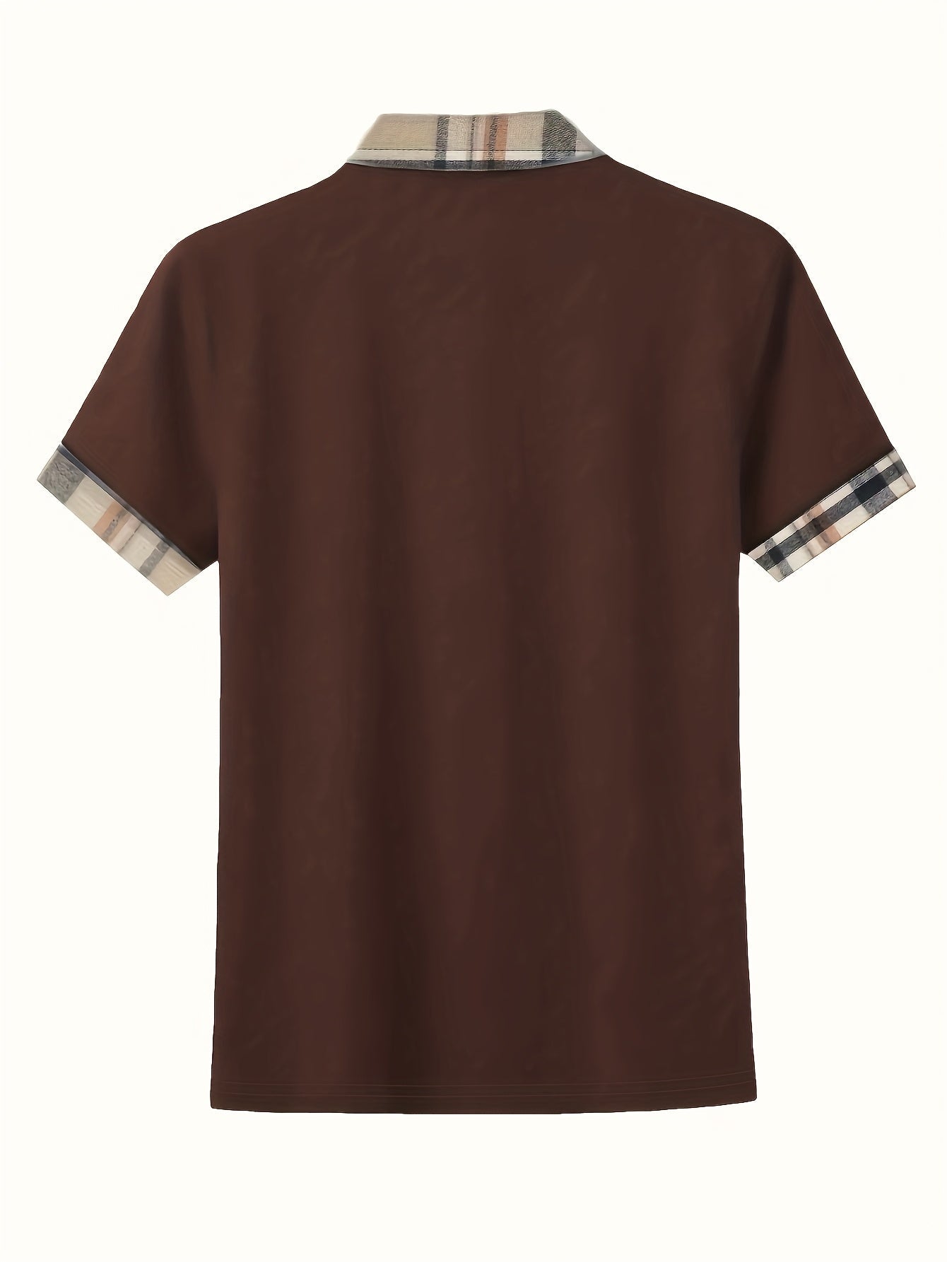 Damen Casual Poloshirt mit Reißverschlusskragen und Karodetails – Modisches Freizeitshirt für Alltag und Ausgehen
