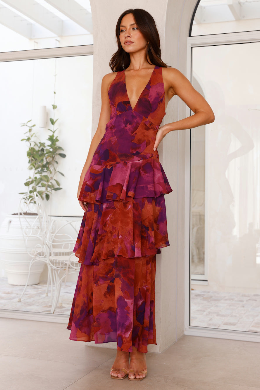 Damen Maxi Abendkleid Elegant Plissee Rüschen Sommerfest
