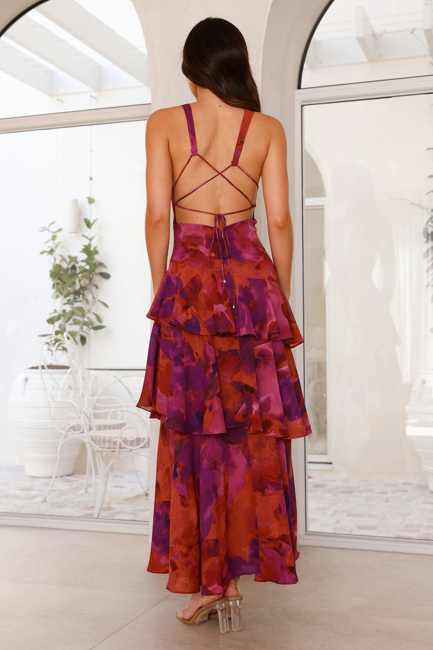 Damen Maxi Abendkleid Elegant Plissee Rüschen Sommerfest