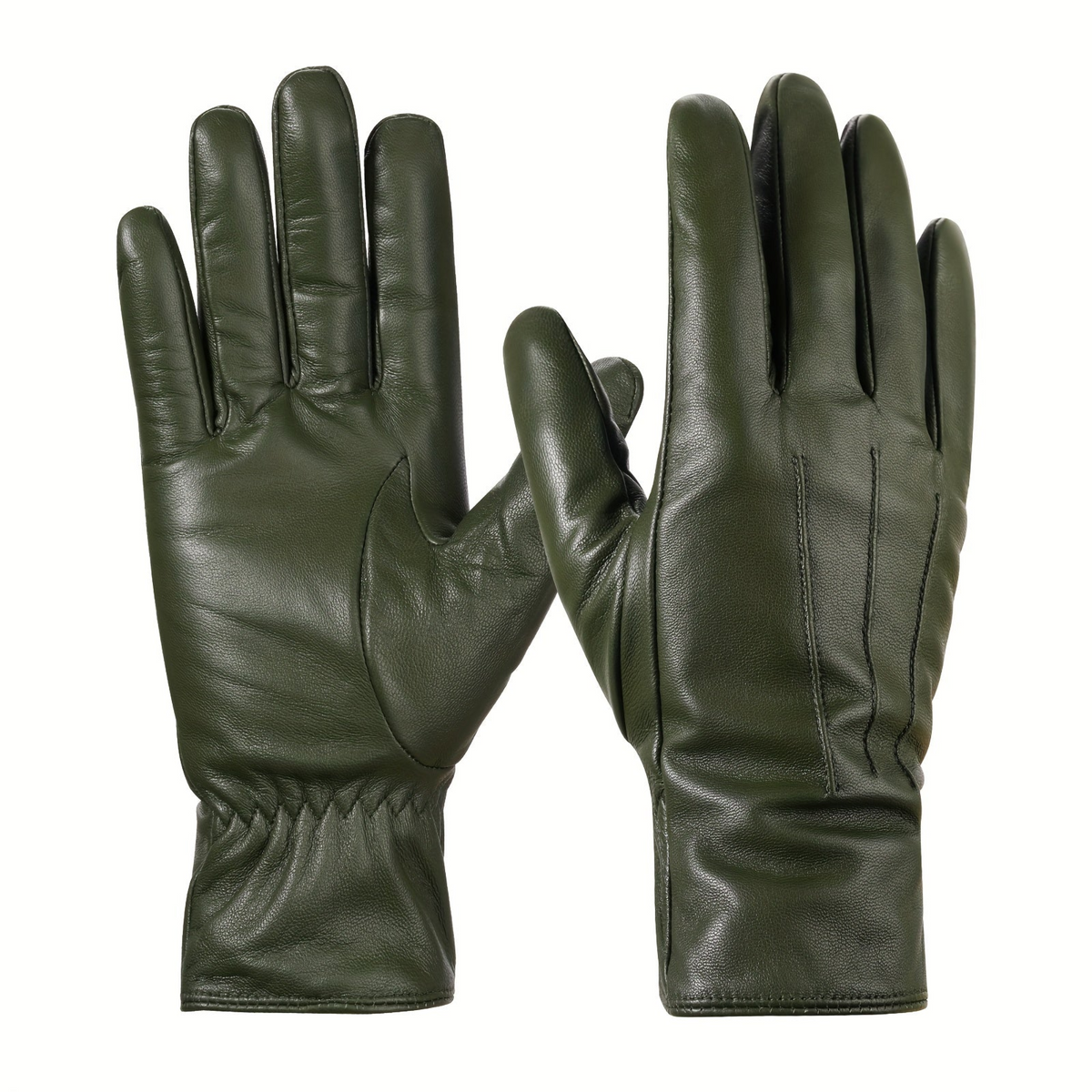 Damen Handschuhe aus weichem Material - Pflaume
