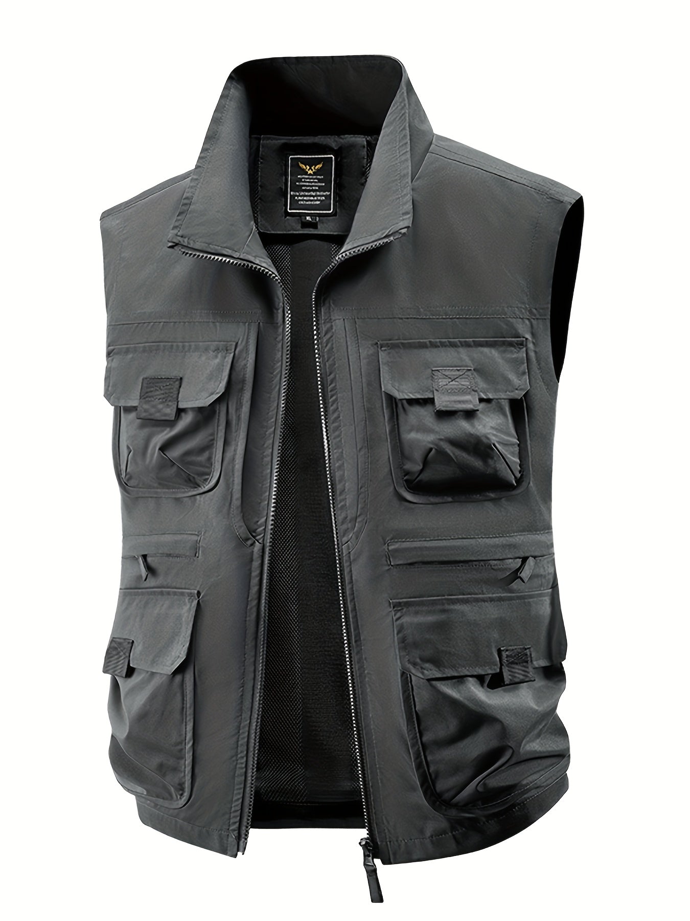 Herren Outdoor Weste mit Mehreren Taschen – Funktionelle Freizeit- und Angelweste
