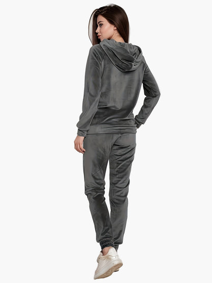 Damen Freizeit Hoodie Jogginganzug Set mit Tasche – Lässiger Streetstyle für Alltag & Reisen