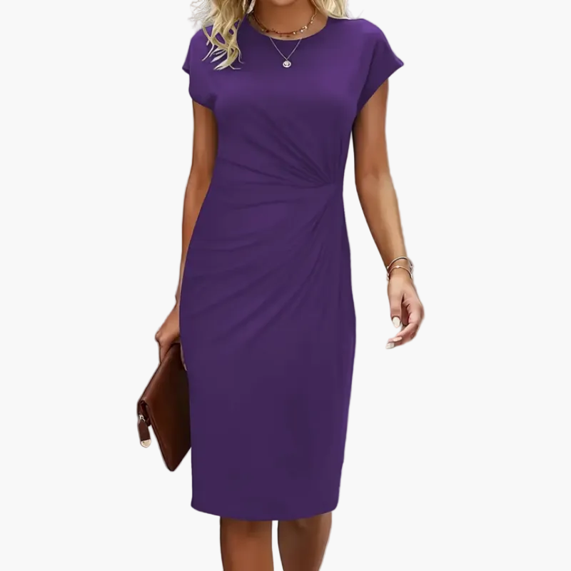 Damen Business Etuikleid Elegant Kurzarm – Perfekt für Büro & Abendanlässe