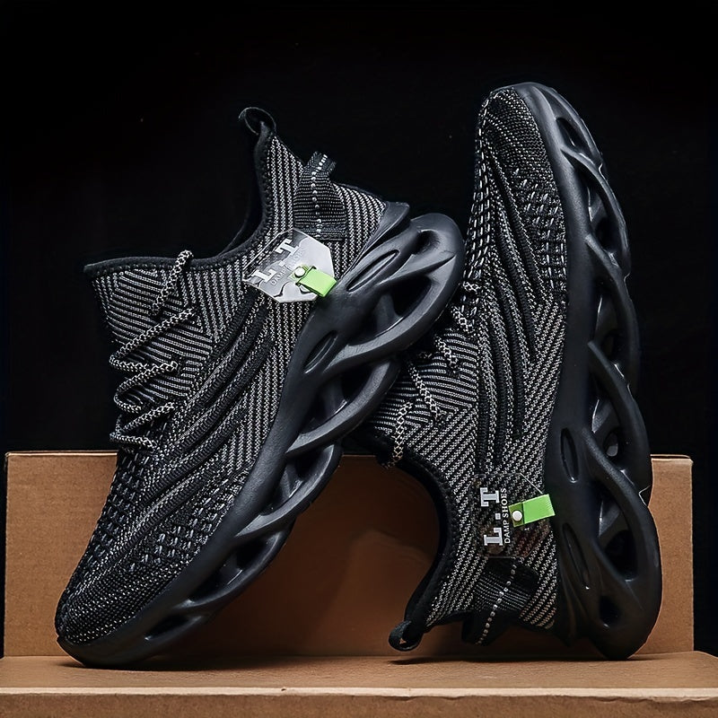 Herren Sneaker Sportliche Laufschuhe mit Atmungsaktivem Design und Modischer Sohle