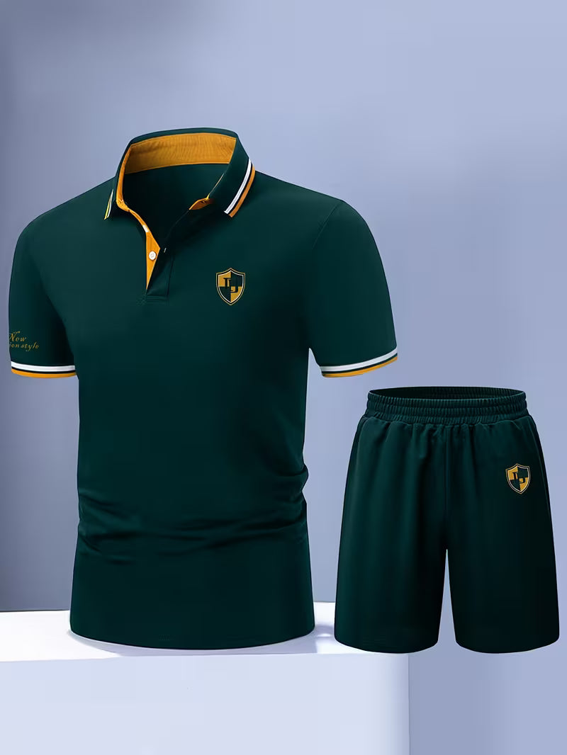 Herren Polo Short Set – Sportlich Elegantes Freizeit Outfit für Alltag und Sommer