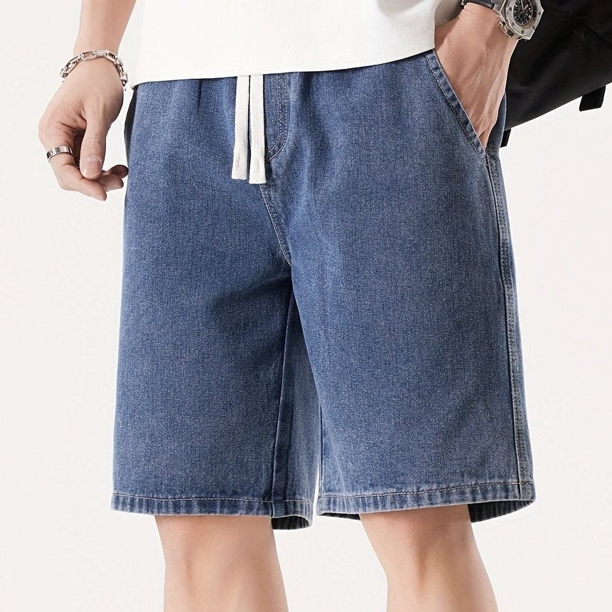 Herren Denim Shorts Lockerer Schnitt für Freizeit und Alltag