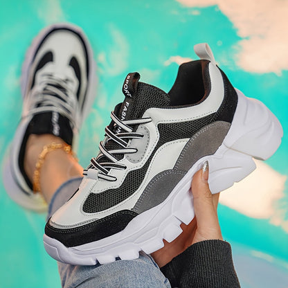 Damen Chunky Sneaker im Trendy Sport-Style für Freizeit & Alltag