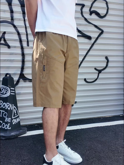 Herren Outdoor Bermuda Shorts Freizeit Loose Fit mit Taschen
