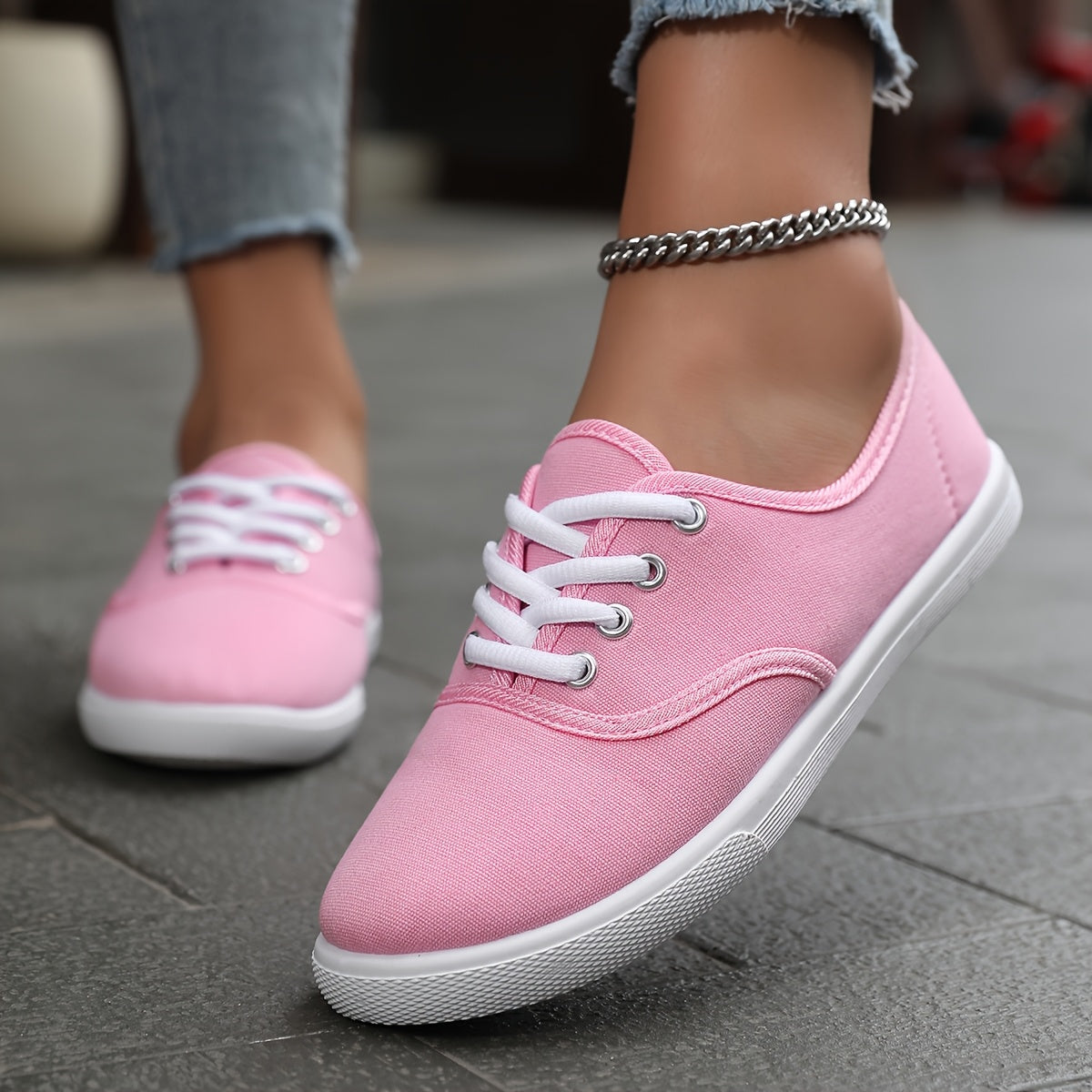 Damen Sneaker Low-Top Klassisch Freizeit Stil für Alltag und Stadtbummel