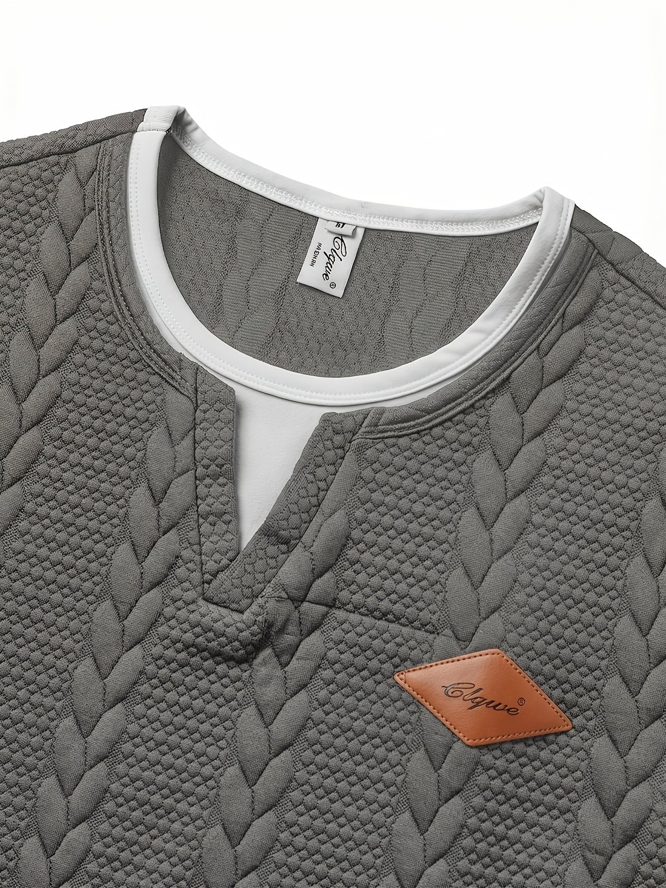 Herren Strick-T-Shirt im Casual Stil mit Zopfmuster – Kurzarm, Modernes Freizeitshirt für Alltag und Wochenende