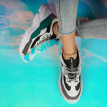 Damen Chunky Sneaker im Trendy Sport-Style für Freizeit & Alltag