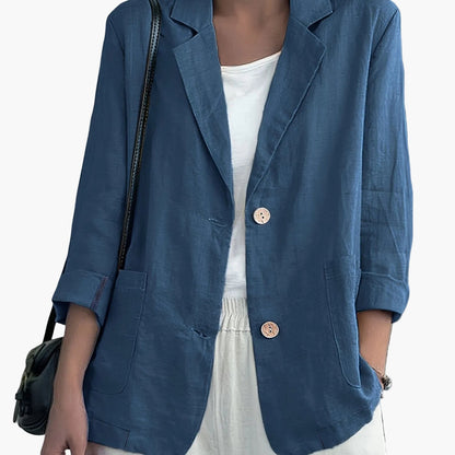 Damen Blazer im lässigen Business-Stil – Eleganter Freizeit-Jacke für Büro und Alltag