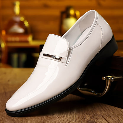 Herren Elegante Business Slipper – Klassische Lackschuhe für Büro & festliche Anlässe