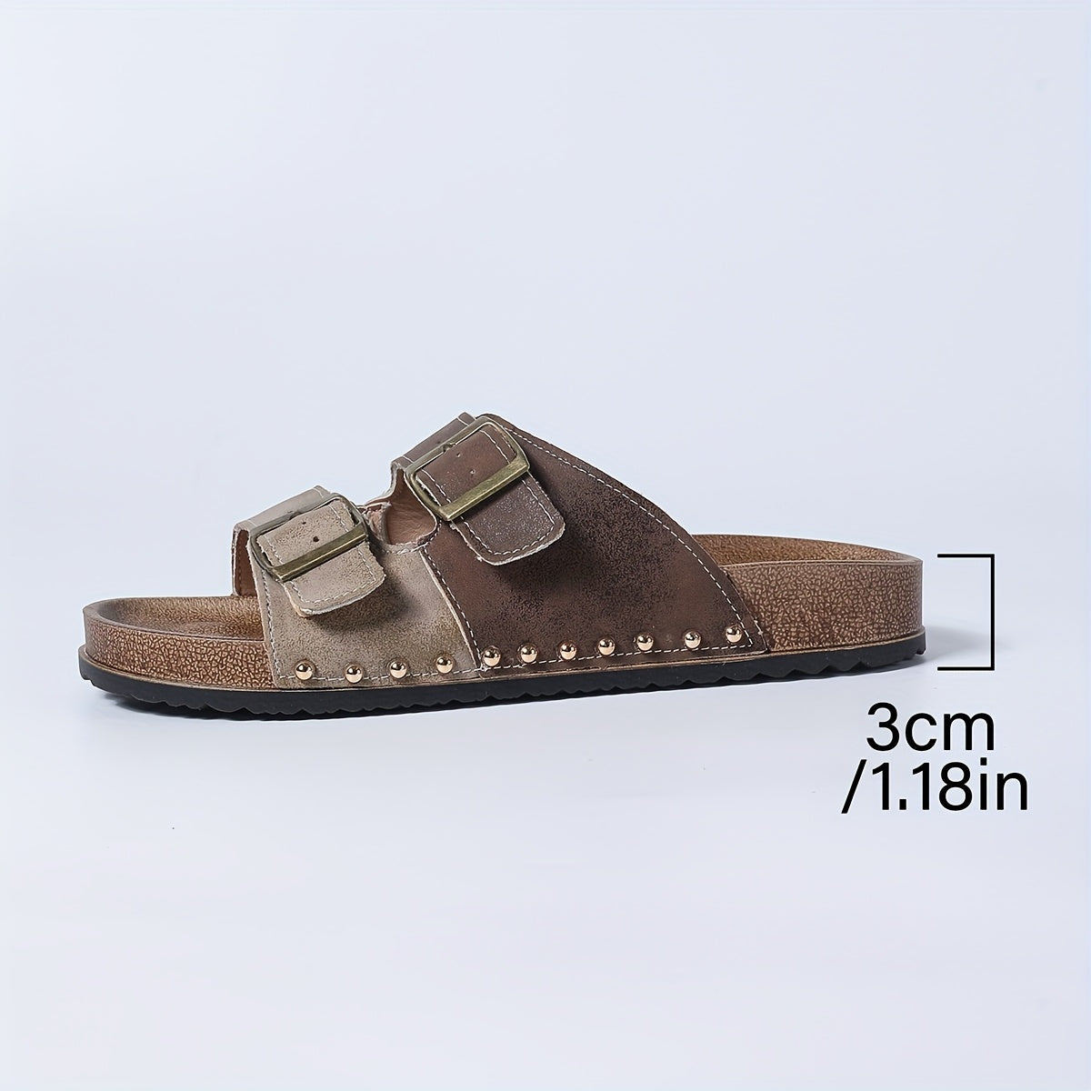 Damen Vintage Komfort Sandalen mit Schnallen – Bequeme Sommerschuhe für Freizeit & Alltag