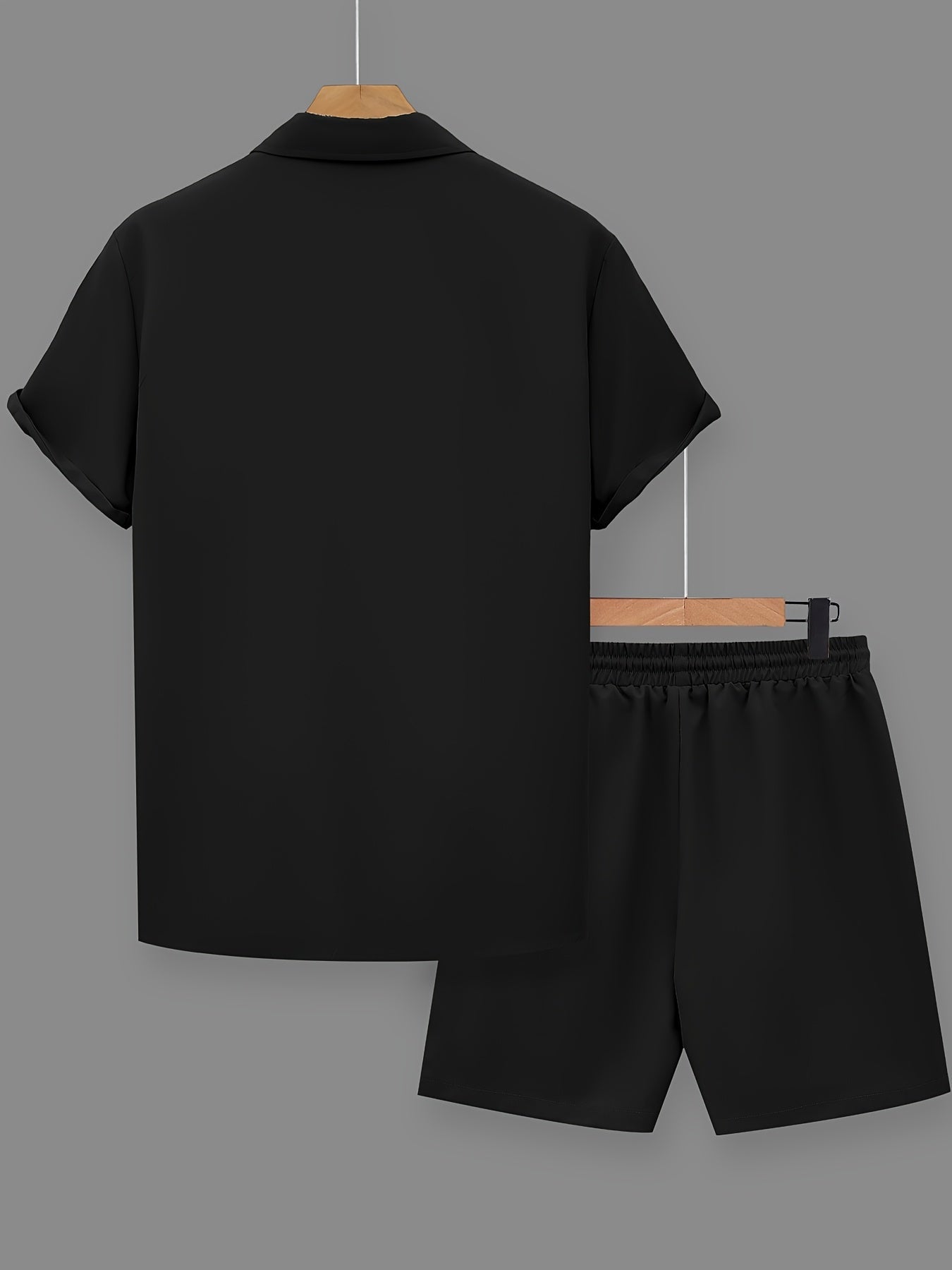 Herren Sommer Freizeit Set mit Motivdruck – Shirt und Shorts, Modernes 2-teiliges Outfit für Alltag & Urlaub