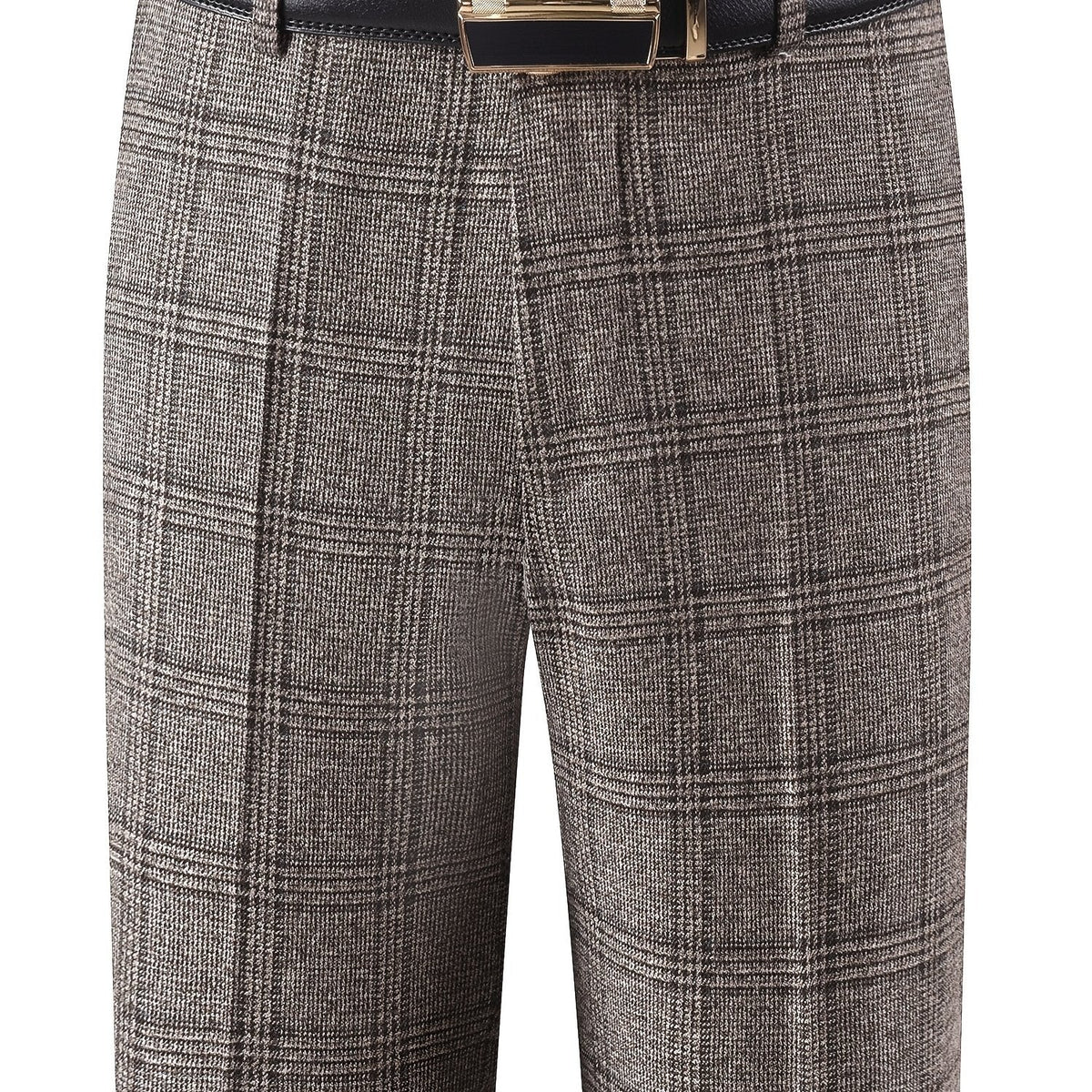 Herren Hose im Karomuster Anzughose Klassisch Elegante Freizeithose