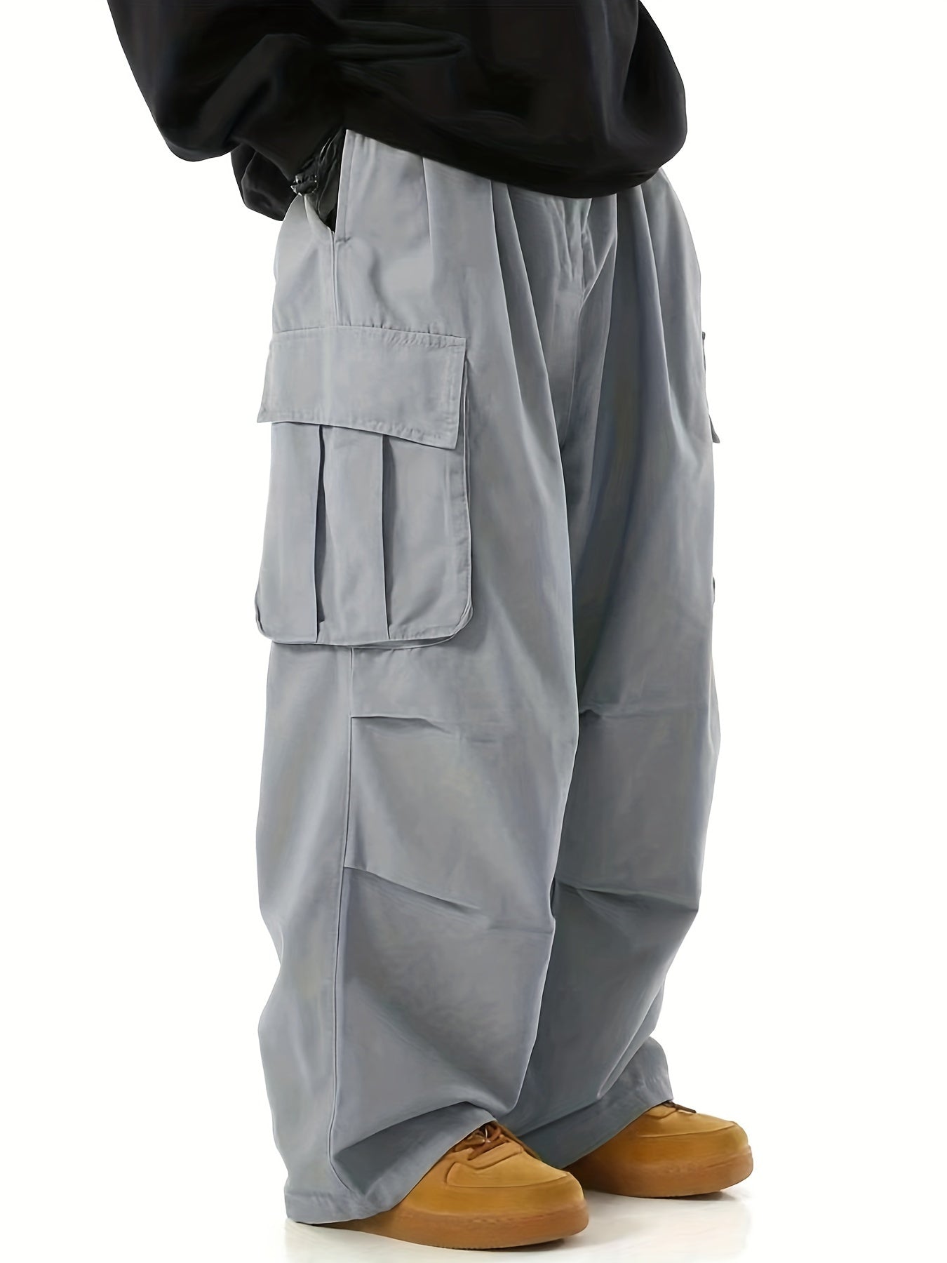 Herren Weite Cargo-Hose Streetwear Urban Style