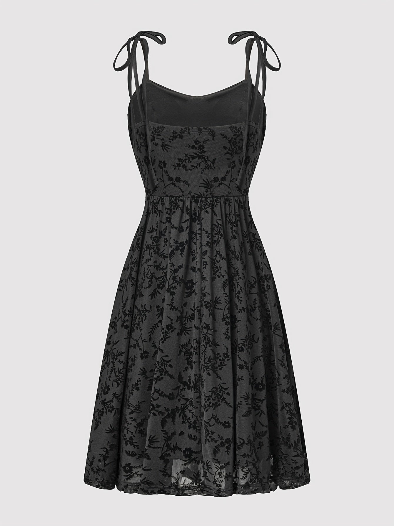 Damen Mini Kleid mit Korsett-Look und floraler Spitze – Vintage-inspirierter Party- und Cocktail-Stil