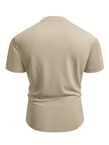 Herren Poloshirt mit Stehkragen und Knopfleiste – Modernes Freizeit- und Business-Oberteil