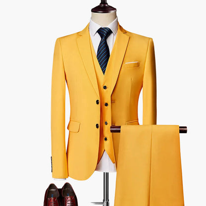 Herren Business Anzug 3-teilig Slim Fit – Elegantes Set für Hochzeit & Büro