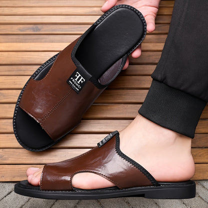 Herren Komfort Slip-On Sandalen – Casual Outdoor Pantoletten für Freizeit und Alltag